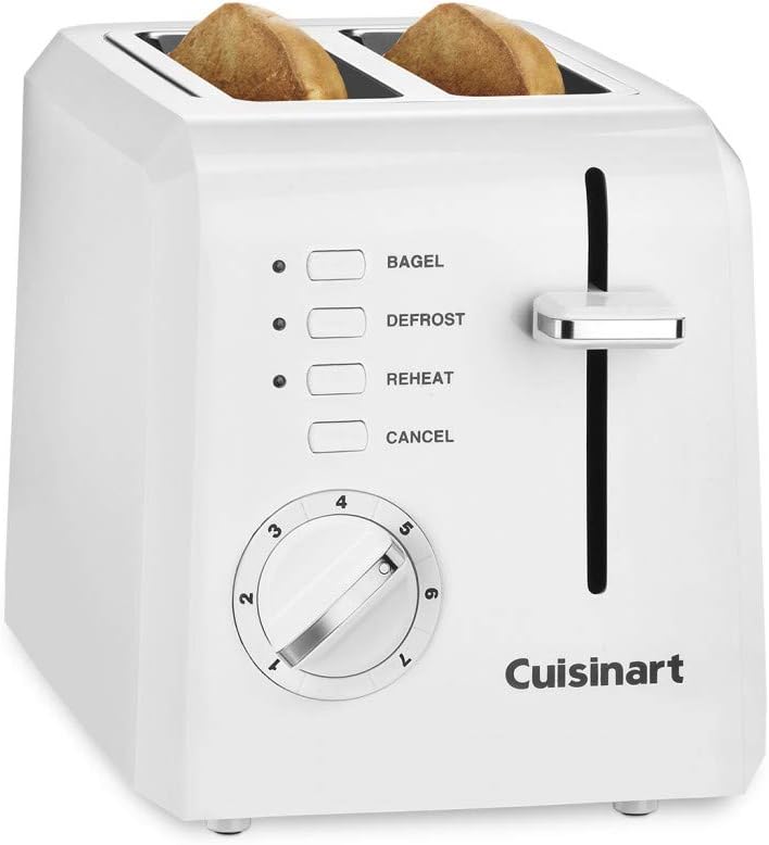 Cuisinart 2-Slice Toaster Oven, Compact, White, CPT-122 Cuisinart 2-Slice Toaster Oven, Compact, White, CPT-122